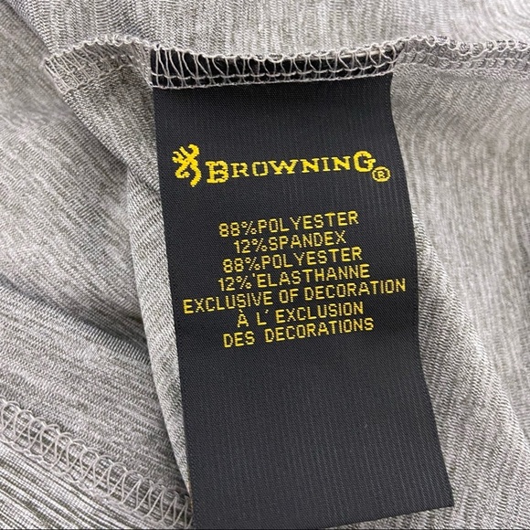 Browning 1/4 Quarter Zip Pullover Lightweight Men's Size Medium - Picture 7 of 7